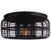 Brilliant CROSSTOWN Ceiling Light Dark wood, black, 1-light source