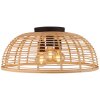 Brilliant CROSSTOWN Ceiling Light Dark wood, black, 3-light sources