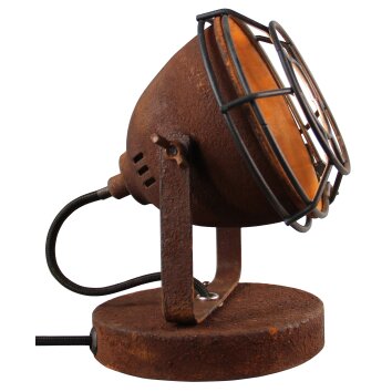 Brilliant CARMEN Table lamp rust-coloured, 1-light source