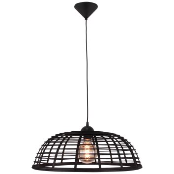 Brilliant CROSSTOWN Pendant Light Dark wood, black, 1-light source