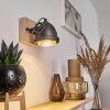 HERFORD Wall Light brown, Dark wood, black, 1-light source