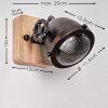 HERFORD Wall Light Light wood, copper, 1-light source