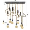 GRAAUW Pendant Light brown, grey, 7-light sources