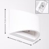 BRASLO Wall Light white, 1-light source