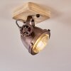 HERFORD Ceiling Light Light wood, copper, 1-light source