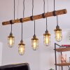 ADAMA Pendant Light Dark wood, black, 5-light sources
