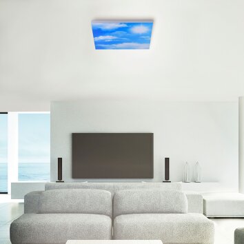 Leuchten-Direkt CLOUD Ceiling Light LED white, 1-light source, Remote control