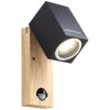 Brilliant GALENI Wall Light Light wood, 1-light source, Motion sensor