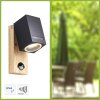 Brilliant GALENI Wall Light Light wood, 1-light source, Motion sensor