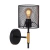 Lucide BASKETT Wall Light black, 1-light source