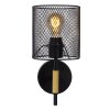 Lucide BASKETT Wall Light black, 1-light source