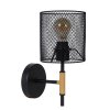Lucide BASKETT Wall Light black, 1-light source