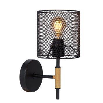 Lucide BASKETT Wall Light black, 1-light source