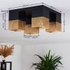 ARMENIE Ceiling Light gold, brass, black, 4-light sources