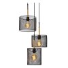 Lucide BASKETT Pendant Light black, 3-light sources