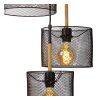 Lucide BASKETT Pendant Light black, 3-light sources