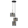 Lucide BASKETT Pendant Light black, 3-light sources
