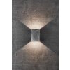 Nordlux FOLD Outdoor Wall Light LED brushed steel, 2-light sources