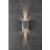 Nordlux FOLD Outdoor Wall Light LED brushed steel, 2-light sources
