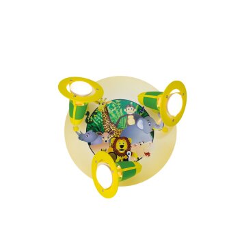 Elobra DSCHUNGEL Spotlights green, 3-light sources