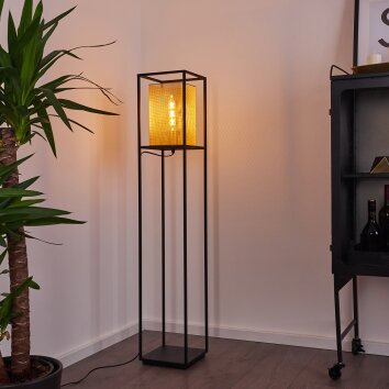 KABUL Floor Lamp gold, black, 1-light source