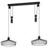 Eglo WINKWORTH Pendant Light black, 2-light sources