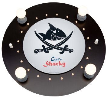 Elobra SÄBELN Ceiling Light black, 4-light sources