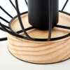 Brilliant SORANA Table lamp Dark wood, black, 1-light source