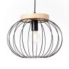 Brilliant SORANA Pendant Light Dark wood, black, 1-light source
