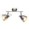 Globo HERNAN ceiling spotlight grey, silver, 2-light sources