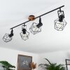 MARACAMBO Ceiling Light Dark wood, black, 4-light sources