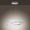 Paul Neuhaus ALESSA Pendant Light LED silver, 2-light sources, Remote control