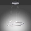 Paul Neuhaus ALESSA Pendant Light LED silver, 2-light sources, Remote control