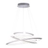 Paul Neuhaus ALESSA Pendant Light LED silver, 3-light sources, Remote control