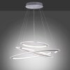 Paul Neuhaus ALESSA Pendant Light LED silver, 3-light sources, Remote control
