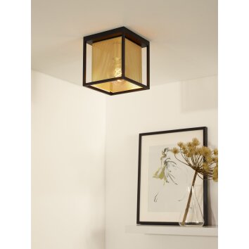 Lucide SANSA Ceiling Light black, 1-light source