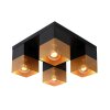 Lucide RENATE Ceiling Light black, 4-light sources