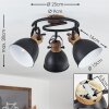 BANJUL Ceiling Light black, 3-light sources