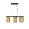 Lucide SANSA Pendant Light black, 3-light sources