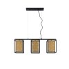 Lucide SANSA Pendant Light black, 3-light sources