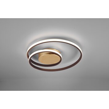 Reality ZIBAL Ceiling Light LED rust-coloured, 1-light source