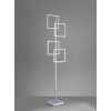 Paul Neuhaus INIGO Floor Lamp LED stainless steel, 4-light sources, Remote control