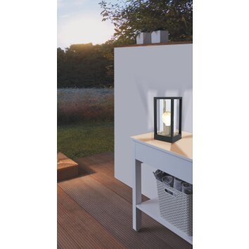 Eglo CASCINETTA pedestal light black, 1-light source