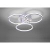 Paul Neuhaus Q-NEVIO Ceiling light LED matt nickel, 3-light sources, Remote control