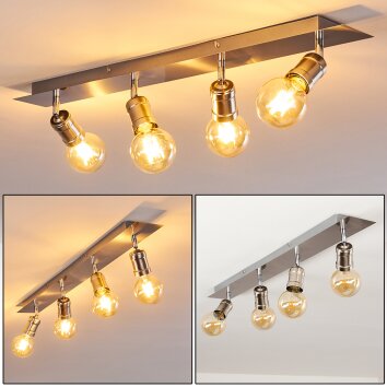 LAGUNITA Ceiling Light matt nickel, 4-light sources