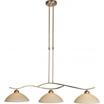 Steinhauer CAPRI hanging light bronze, 3-light sources