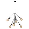 Lucide LESTER Pendant Light black, 6-light sources