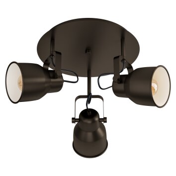 Eglo MITCHLEY Ceiling Light bronze, cream, 3-light sources