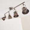 NANLIA Ceiling light grey, silver, 4-light sources