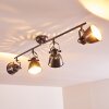 NANLIA Ceiling light grey, silver, 4-light sources